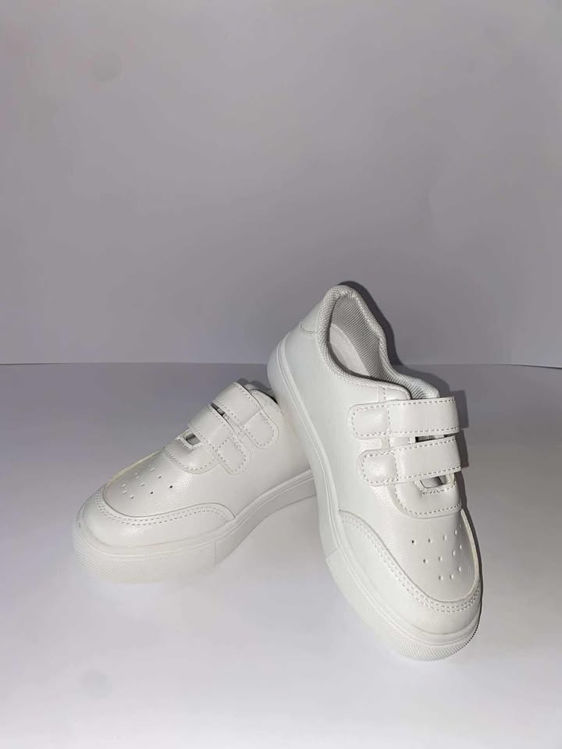 Picture of WSS99 UNISEX WHITE SCHOOL SHOES
